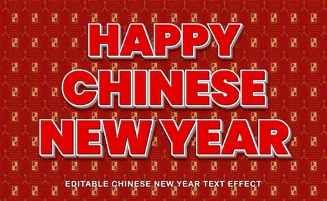 Premium Vector Chinese New Year Text Effect