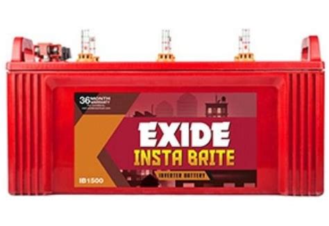 Exide Instabrite Lb Ah Flat Plate Battery V Kg With Years