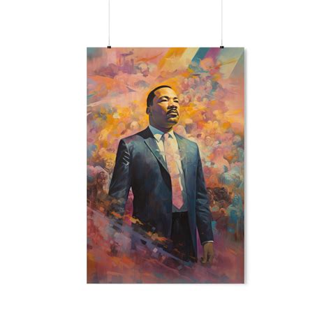 MLK Jr. Abstract Print - Inspiring Civil Rights Art - Vibrant and