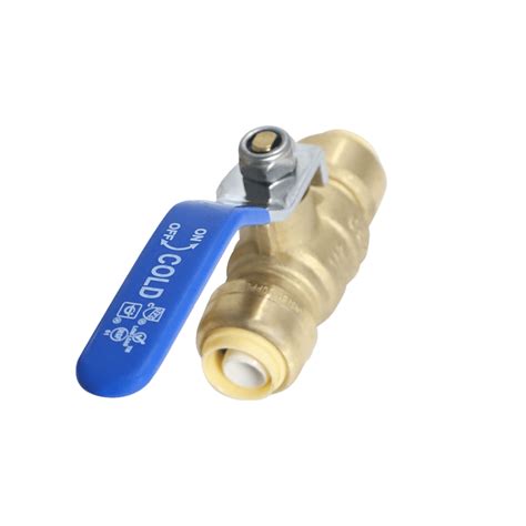 Pcs Xfitting Push Fit Inch X Inch Push Fit Ball Valve Blue