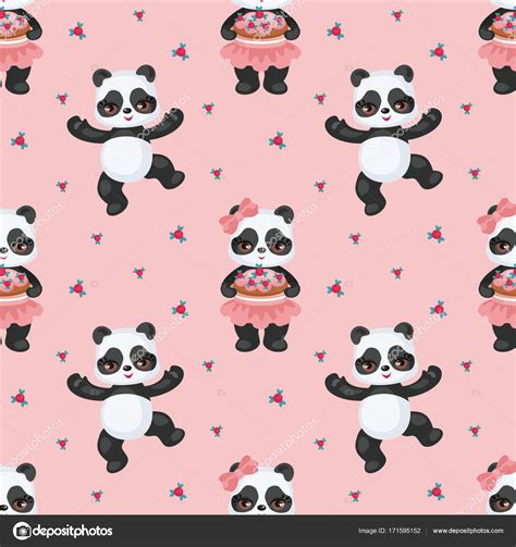 Mod Le Mignon Pandas Vecteur Par Belova Yandex Ru