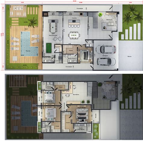 Sobrado De Alto Padr O Su Tes Projetos De Casas Modelos De