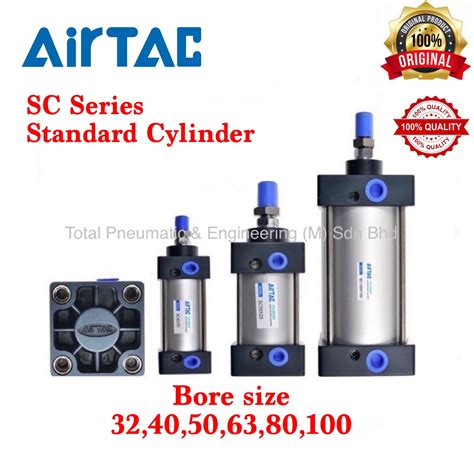 AirTAC Tie Rod SC Series Standard Pneumatic Air Cylinder Bore 32 40