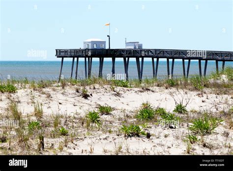 The Ocean City fishing pier, Ocean City, New Jersey, USA Stock Photo ...