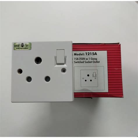 Ums 15a Switch Socket Outlet 1215asirim Single Switch Socket Outlet One Gang Electric