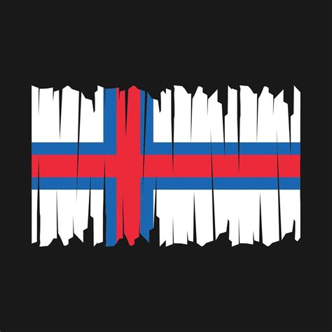 Faroe Islands Flag Brush Vector Art At Vecteezy