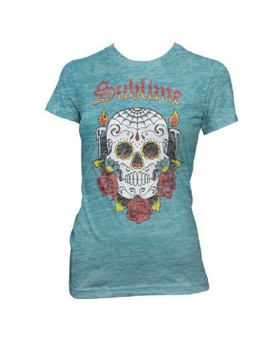 Sublime Skull Womens T Shirt T Shirts For Women Shirts For Girls