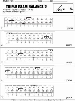 50 Triple Beam Balance Practice Worksheet – Chessmuseum Template Library