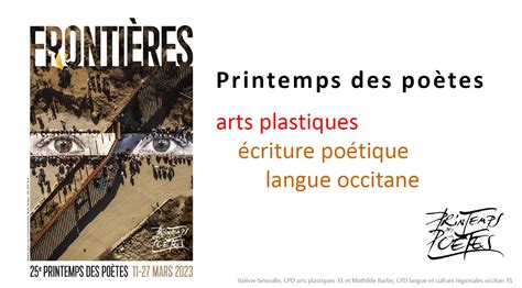 Le Printemps Des Po Tes Arts Et Culture