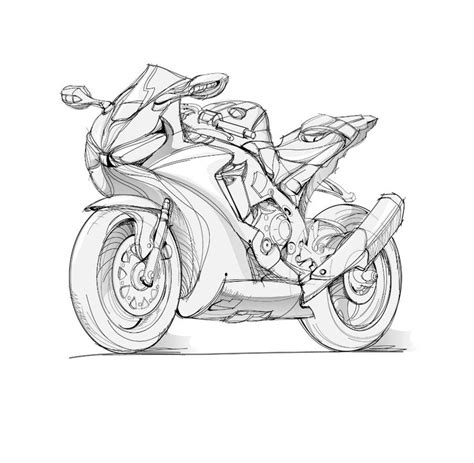 How to draw a motorbike with pencil step-by-step by ImagiDraw on DeviantArt