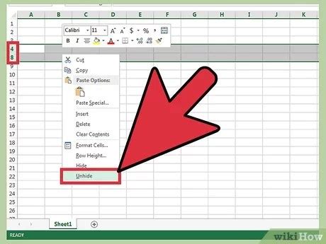 Add Plus Sign In Excel To Hide Rows Select The Entire Rows Or Columns