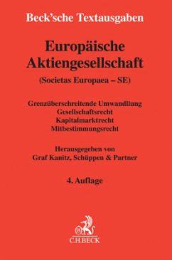 Europäische Aktiengesellschaft Societas Europaea SE Fachbuch