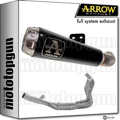 Arrow Full Exhaust Open Pro Race Black Nichrom For Bmw M1000 M 1000 Rr