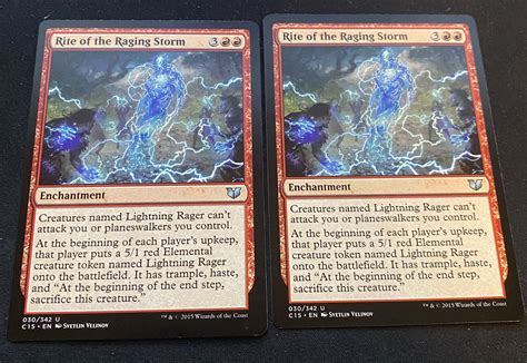 Rite Of The Raging Storm X2 Commander 2015 Magic The Gathering Mtg Ebay