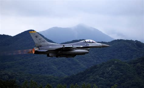 F 16 Fighting Falcon From The 80th Fighter Squadron At Kunsan Air Base