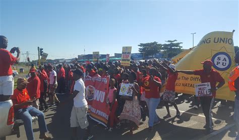 More Than 300 Port Contractors Protest At Richards Bay Port Zululand