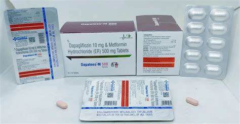 Dapagliflozin 10 Mg And Metformin Hydrochloride 500 Mg Tablets Dapatees