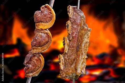 Foto De Churrasco No Espeto Do Stock Adobe Stock