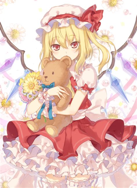 Safebooru 1girl 6u Eternal Land Blonde Hair Doll Hug Dress Flandre