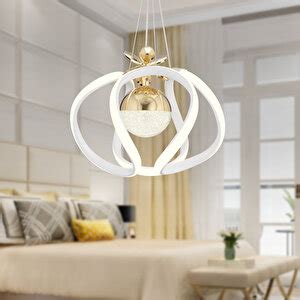 Apliqa Pelin Tekli Beyaz Gold 3 Renkli 39 Watt Ledli Modern Oturma