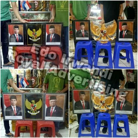 Jual Bingkai Foto Presiden Wakil Presiden Hitam Dan Patung Garuda