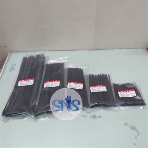 Jual Kabel Tis Tebal Hato Mm X Cm Hitam Putih Kabel Ties Hato Cm