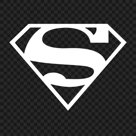 Transparent HD Superman S White Logo Sign | Citypng