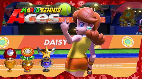 All Tournament Cups Daisy Gameplay Mario Tennis Aces For Switch ᴴᴰ Youtube