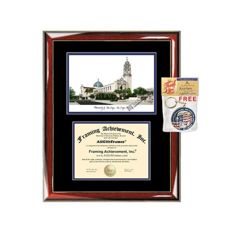 University Of San Diego Diploma Frame Etsy