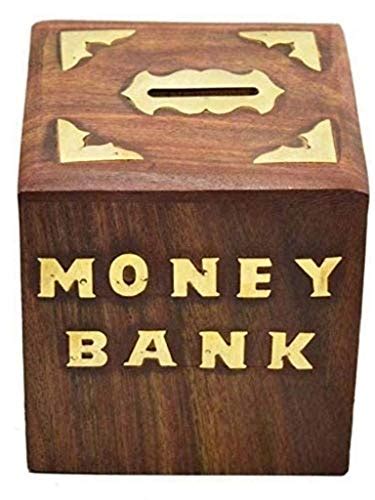 Buy Jadid Enterprises Sheesham Wood Money Bankcoin Bankpiggy Bank For