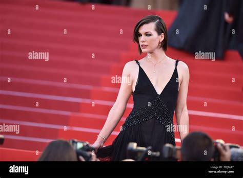 Milla Jovovich Attending The The Last Face Screening At The Palais Des