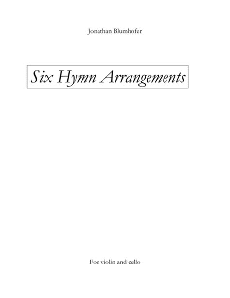 Six Hymn Arrangements For Violin And Cello By Various String Duet Digital Sheet Music