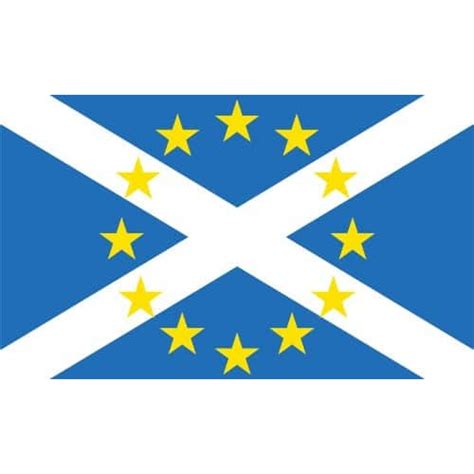 Scotland in Europe Flag | IndyRef2 Flag 5'x3' - Scotland Independence Flag