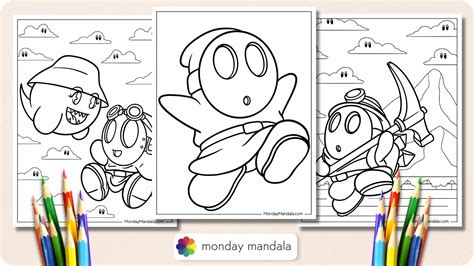 20 Shy Guy Coloring Pages Free Pdf Printables