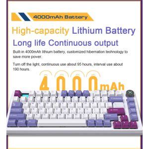 Darmoshark TOP75 Wireless Bluetooth Gaming Mechanical Keyboard Hot Swap