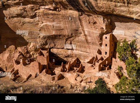 Ancient Cliff Dwellings Of The Ancestral Pueblos In The Mesa Verde