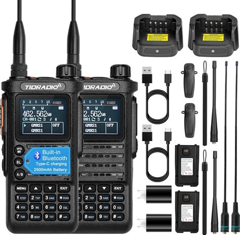 2nd Gen Tidradio Td H8 Gmrs Handheld Radio With Bluetooth Programming Repeater