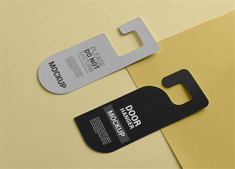 Premium Psd Door Hanger Mockup Design