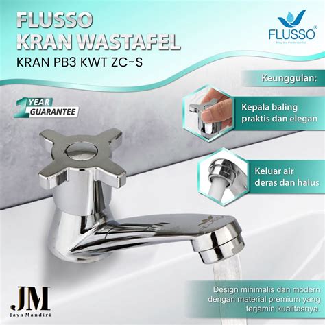 Jual Flusso Kran Wastafel Baling Cuci Tangan Chrome Keran Air Cuci