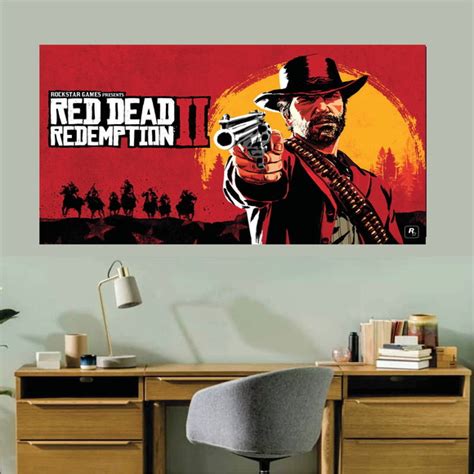 Adesivo Decorativo Red Dead Redemption Tamanho 90x50cm Mod56