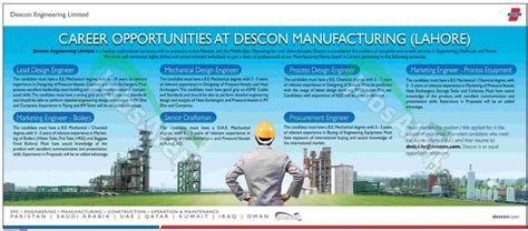 Descon Engineering Ltd Lahore Jobs Opportunities 2014 Jobsalertpk