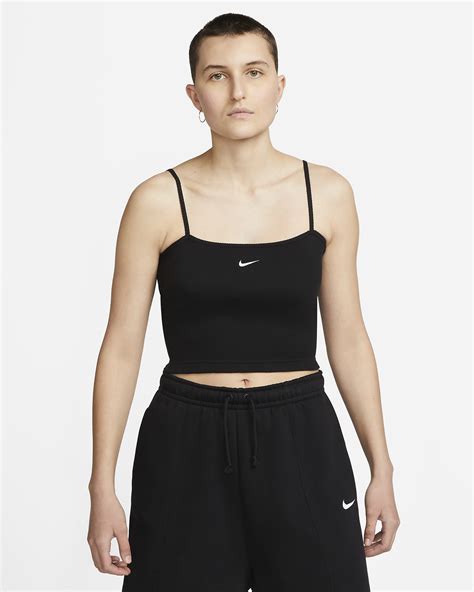 Nike Sportswear Essential Womens Ribbed Crop Top Nike Pt