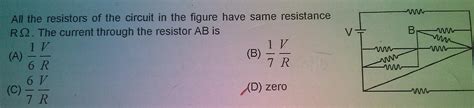 Answered All The Resistors Of The Circuit In The Figure Have Same