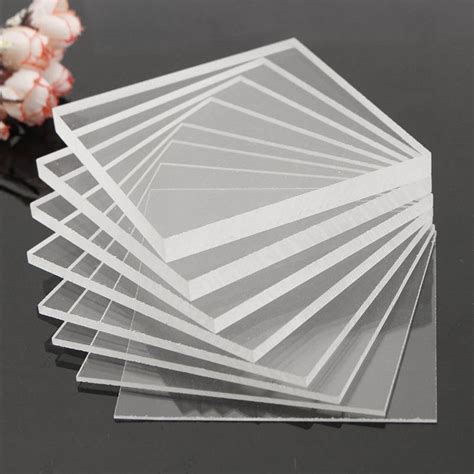 Clear Laser Cut Plastic Plate Acrylic Sheet Glass Thick Mm