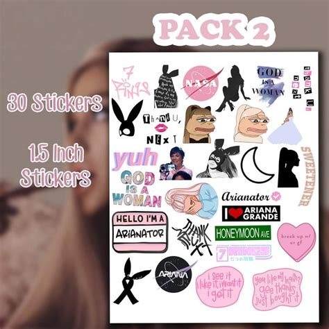 Ariana Grande Sticker Packs The Stickr Co Stickers Beautiful