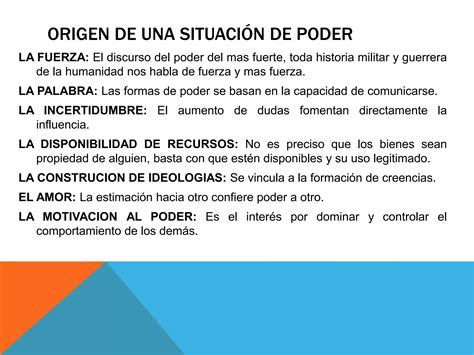 El Poder Y Sus Conflictos Ppt