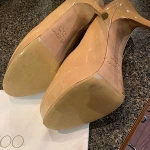 Jimmy Choo Shoes Jimmy Choo Nude Patent Platform Heels Poshmark