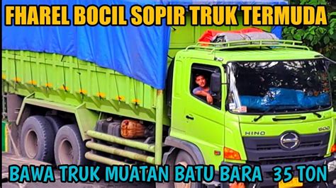 Fharel Bocil Kembali Beraksi Gantikan Sopir Bawa Truk Muatan Batu Bara