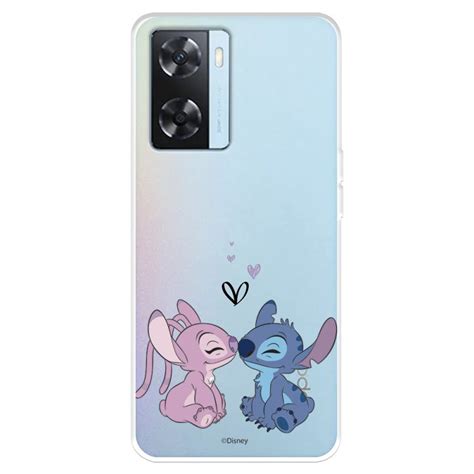 Capa Oficial Disney Angel Stitch Kiss Para Oppo A57s Lilo Stitch