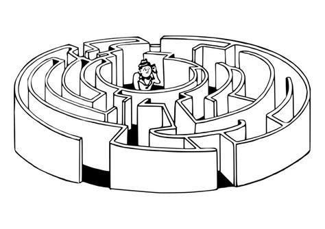 Coloring Page Labyrinth Free Printables Img 30187